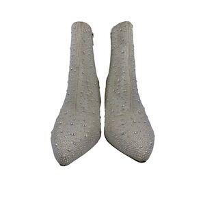 Betsey Johnson Glittering Silver Heeled Boots